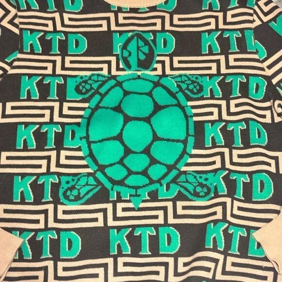 RARE old forester KENTUCKY TURTLE 2021 DERBY men’s green sweater size large - Picture 4 of 5